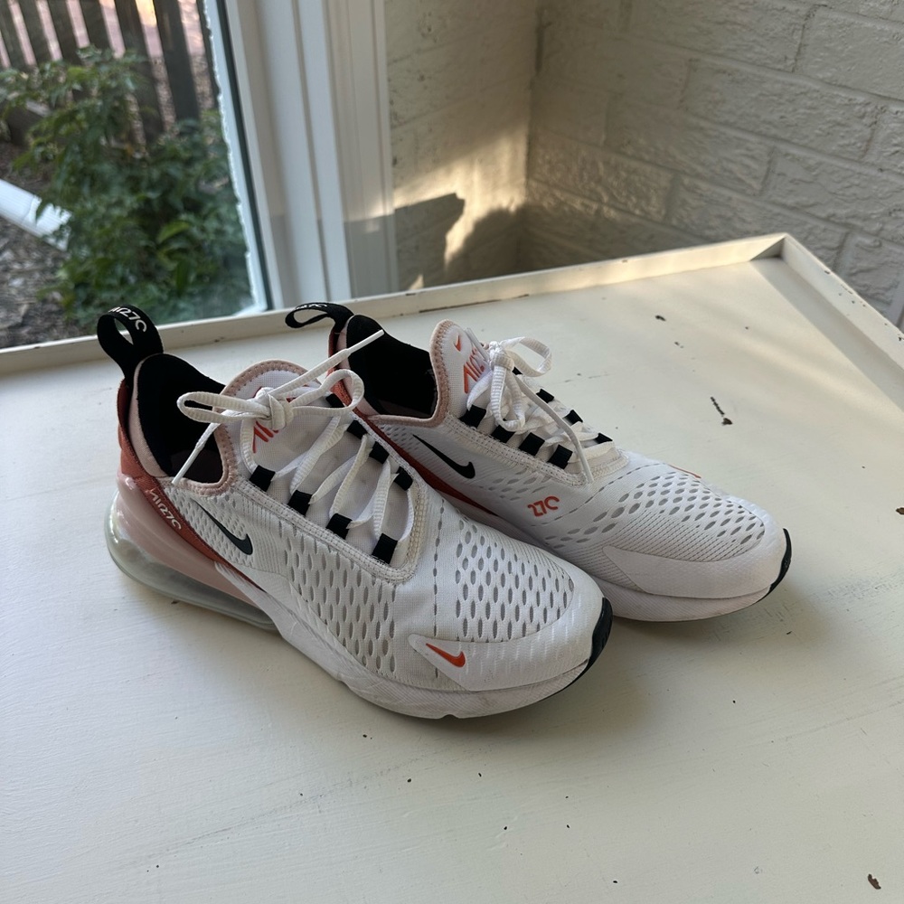 Nike Air Max 270 White and Black Sneakers